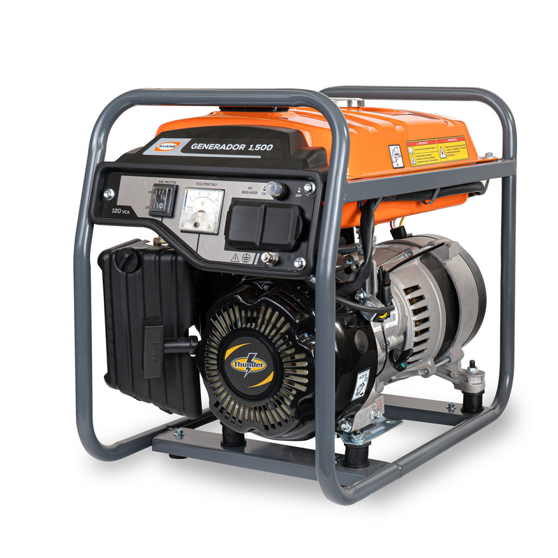 Generador Monofásico 1,500 W con Motor a Gasolina Thunder 4 HP | EVANS