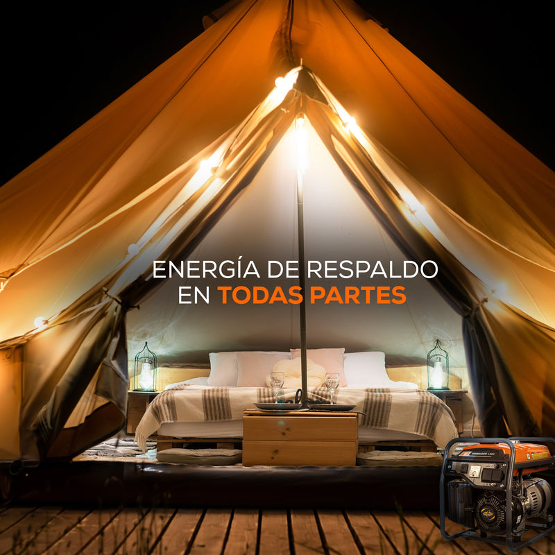 Generador Monofásico 1,500 W con Motor a Gasolina Thunder 4 HP | EVANS