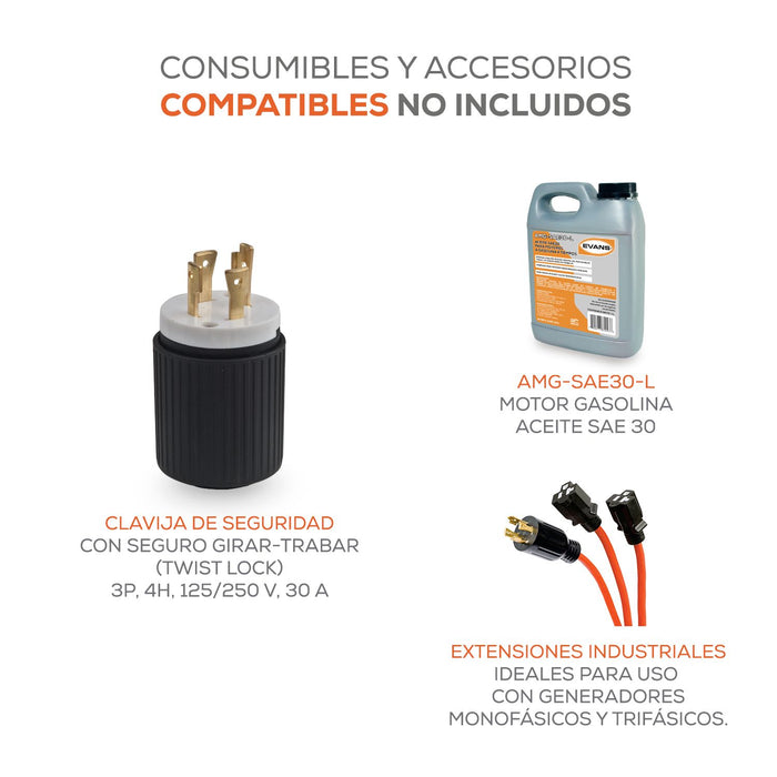 Generador Monofásico EVANS 4,000W