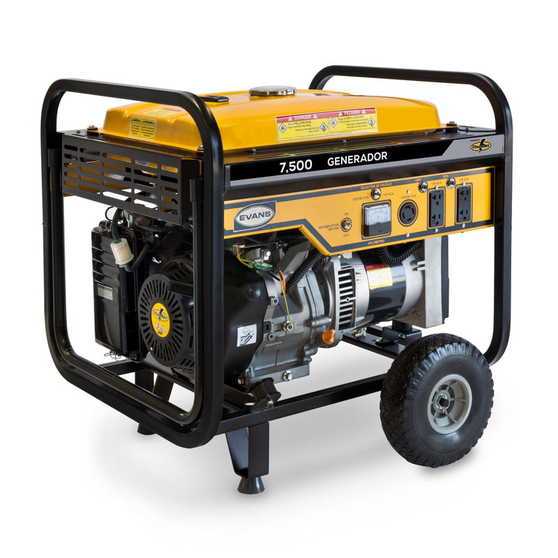 Generador Monofásico EVANS 7,500W - Potencia y Versatilidad para Todo Tipo de Trabajo