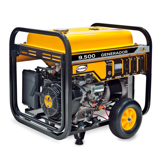 Generador Monofásico EVANS 9,500W - Potencia Máxima para tus Necesidades Industriales