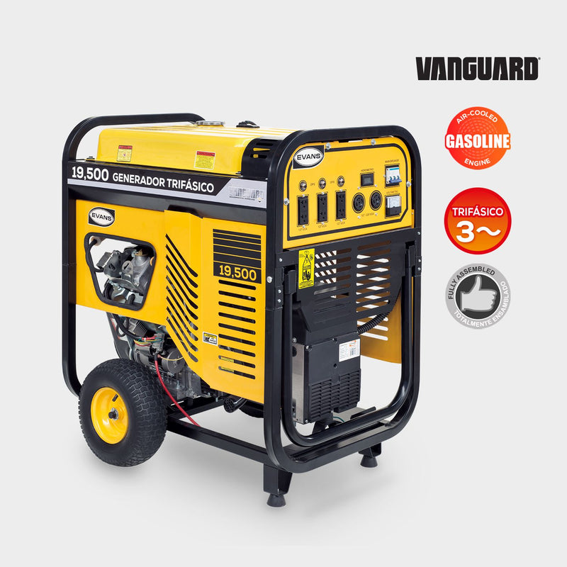Generador Trifásico 19.5 kVA con Motor Briggs & amp  Stratton de 35 HP