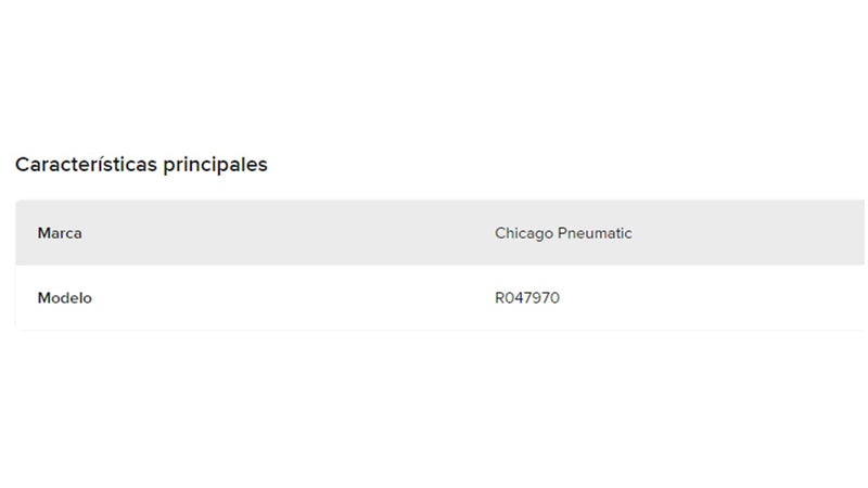 Refaccion R 047970 Refaccion Para Herramienta Chicago Pneumatic Tornillo Lateral / Bolt Front head