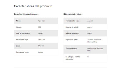Cincel Cleco Angular Hoja De 1 3 / 8 Pulgada 398