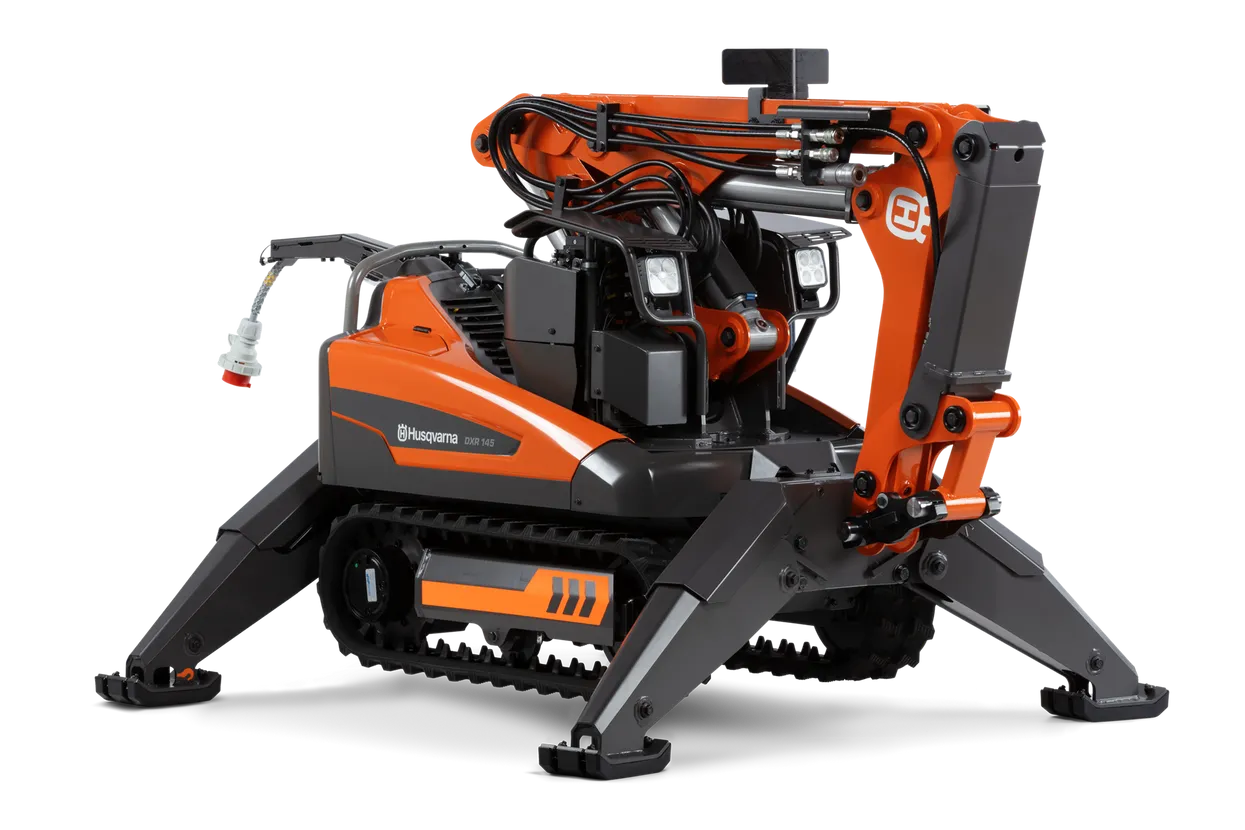 Robot de Demolición Husqvarna DXR 145 - Control Remoto, Alta Potencia y Versatilidad