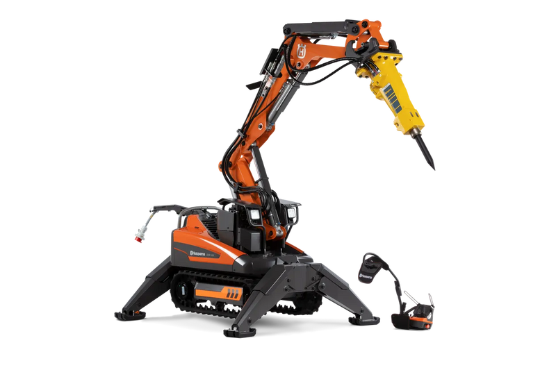 Robot de Demolición Husqvarna DXR 145 - Control Remoto, Alta Potencia y Versatilidad
