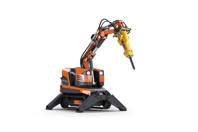 Robot de Demolición Husqvarna DXR 145 - Control Remoto, Alta Potencia y Versatilidad