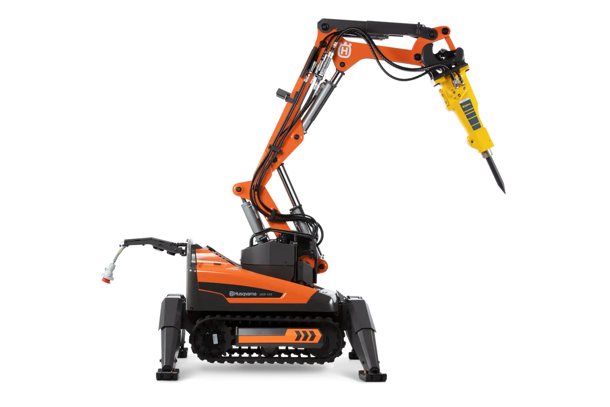 Robot de Demolición Husqvarna DXR 145 - Control Remoto, Alta Potencia y Versatilidad